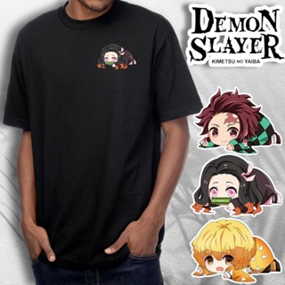 [READY STOCK] T-shirt Demon Slayer Design Nezuko / Tanjirou / Zenitsu / Unisex Cutting / 100% Cotton_08