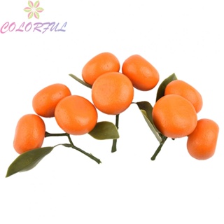 【COLORFUL】Fake Orange Imitation Oranges For Wedding Diameter 3.7cm Fake Orange Foam Orange