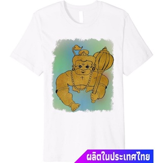 เสื้อยืดผู้ ประเทศไทย หนุมาน พระพุทธเจ้า เทพเจ้าลิง The Supreme Being Lord Hanuman TShirt คอกลม แฟชั่น ผ้าฝ้ายแท้ เสื้อย