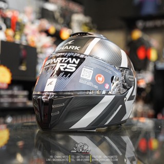 หมวกกันน็อคเต็มใบทรงสปอร์ตทั่วริ่งShark รุ่น Spartan RS CARBON ลาย Shawn Matt Grey 🔥