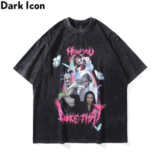 เสื้อยืดแฟชั่น BP-BLINK Oversize T-Shirt Hip Hop Streetwear Girl Printed T Shirt Tshirt Cotton Loose