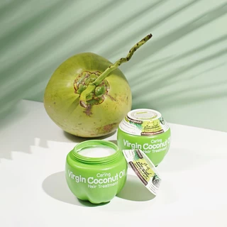 Caring Virgin Coconut Oil Hair Treatment แคริ่งเวอร์จิ้นโคโคนัทแฮร์ทรีทเม้นท์ 230 กรัม