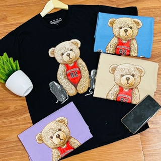 KATUN Teddy BEAR T-Shirt 28 OVERSIZE | Couple Family BAJU TSHIRT TUMBLR TEE OWL KOREAN KOREAN COTTON COMBED_02