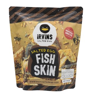 เออวินส์หนังปลาเคลือบไข่เค็ม IRVINS 105 กรัมSALTED EGG FISHSKIN105G.