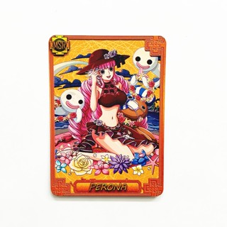 การ์ดโลหะ รูปการ์ตูนอนิเมะ One Piece Perona สําหรับเก็บสะสม