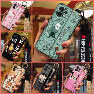 Anti-dust Silicone Phone Case For MOTO X40 Original Cartoon protective Shockproof Wrist Strap Waterproof Soft Case armor case