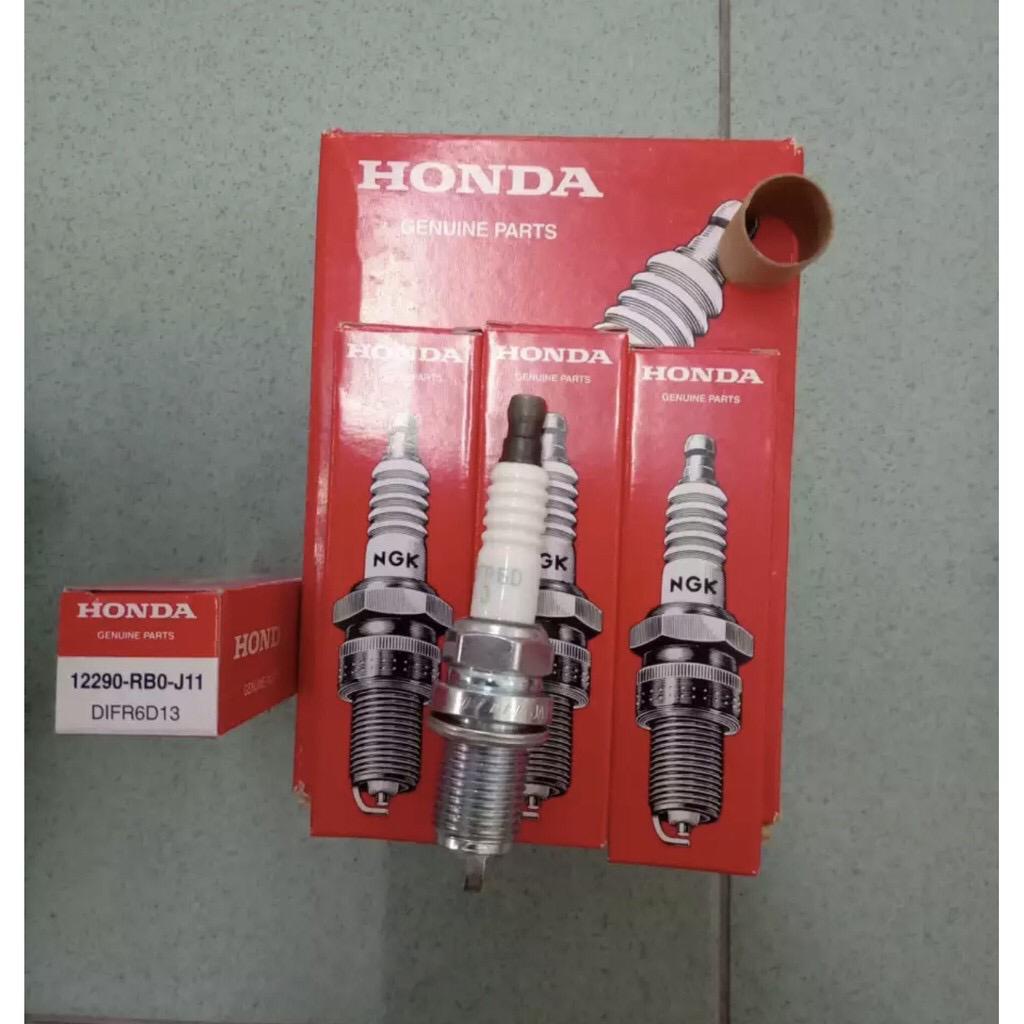 Honda NGK CITY T9A GM6 JAZZ T5A CRZ BRV IRIDIUM SPARK PLUG 12290-RB0-J11 DIFR6D13 (4 ชิ้น)