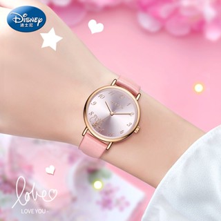 (($Most Popular$) นาฬิกาข้อมือแฟชั่น หน้าปัดขนาดเล็ก ลาย Disney Mickey Co-Branded สําหรับเด็กผู้หญิง นักเรียนมัธยมต้น