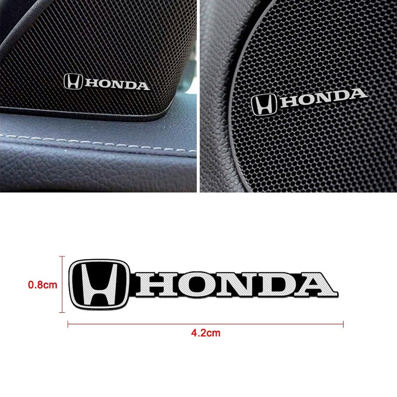 【Honda/Honda 】สติกเกอร์โลโก้สัญลักษณ์ Honda โลหะ 3D สําหรับติดตกแต่งรถยนต์ ลําโพงสเตอริโอ Honda City civic jazz BRV FC