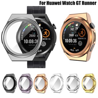 เคสนาฬิกาข้อมือ TPU แบบนิ่ม ชุบไฟฟ้า สําหรับ Huawei Watch GT Runner Watch GT3 SE