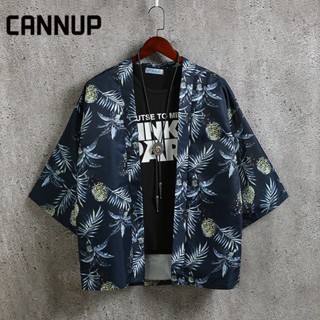 CANNUP เสื้อเชิ้ตผู้ชาย เสื้อฮาวาย ไซส์ใหญ่ ใส่สบายๆ C26A02H