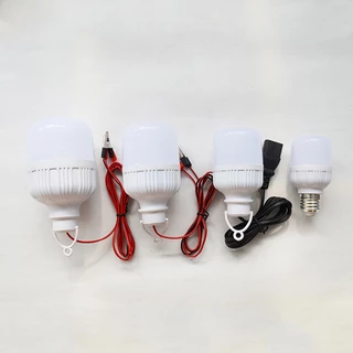 หลอดไฟ LED E27 DC 12V 10W 15W 20W 30W 40W ความสว่างสูง สําหรับตั้งแคมป์