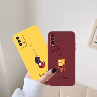 เคสโทรศัพท์มือถือ ซิลิโคนนุ่ม ผิวด้าน กันกระแทก ลายสไปเดอร์แมน สําหรับ Xiaomi Redmi Note 11 10 9 8 7 6 5 Pro 9T 9S 9Promax 9Pro 5A 6Pro 7Pro