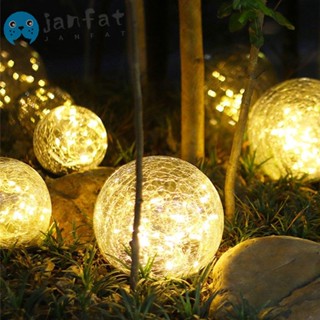 Janfat โคมไฟ LED พลังงานแสงอาทิตย์ รูปดอกไม้ สําหรับติดตกแต่งสวน กลางแจ้ง