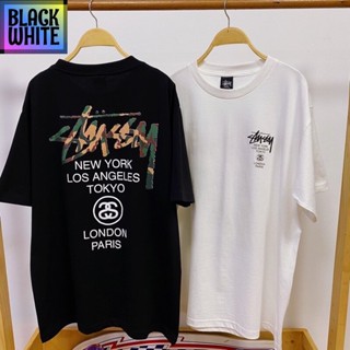 เสื้อยืดใหม่ เสื้อยืดคอกลม stussy ลายทหาร（SMLXL2XL3XL）unisex #polo