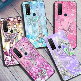 เคสโทรศัพท์มือถือ ซิลิโคนนิ่ม TPU ลายดอกไม้น่ารัก สําหรับ TCL 20 R 5G 20R