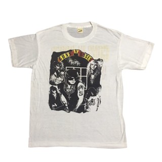 เสื้อวงวินเทจ GUNS N’ ROSES ผ้านอกออกมุ้งๆ 50/50