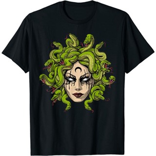 Medusa Greek Goddess Snakes Ancient Greece Mythology Gothic T-Shirt_02