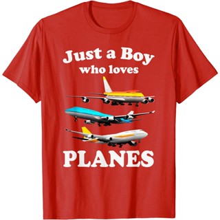 Just A Boy Who Loves Planes T-Shirt &amp; Toddler Airplane Lover T-Shirt Fashion Clothes Boys Girls Boys 12 3 4 5 6 7 8_02