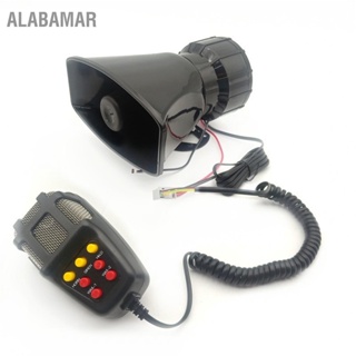 Alabamar ลําโพงไซเรนเตือนภัย 2V 100W 7 โทนเสียง ทรงสี่เหลี่ยม กันน้ํา สําหรับรถยนต์