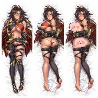 Genshin Impact Dehya ปลอกหมอนอิง ลายการ์ตูนอนิเมะ Dakimakura ขนาด 50x150 ซม.