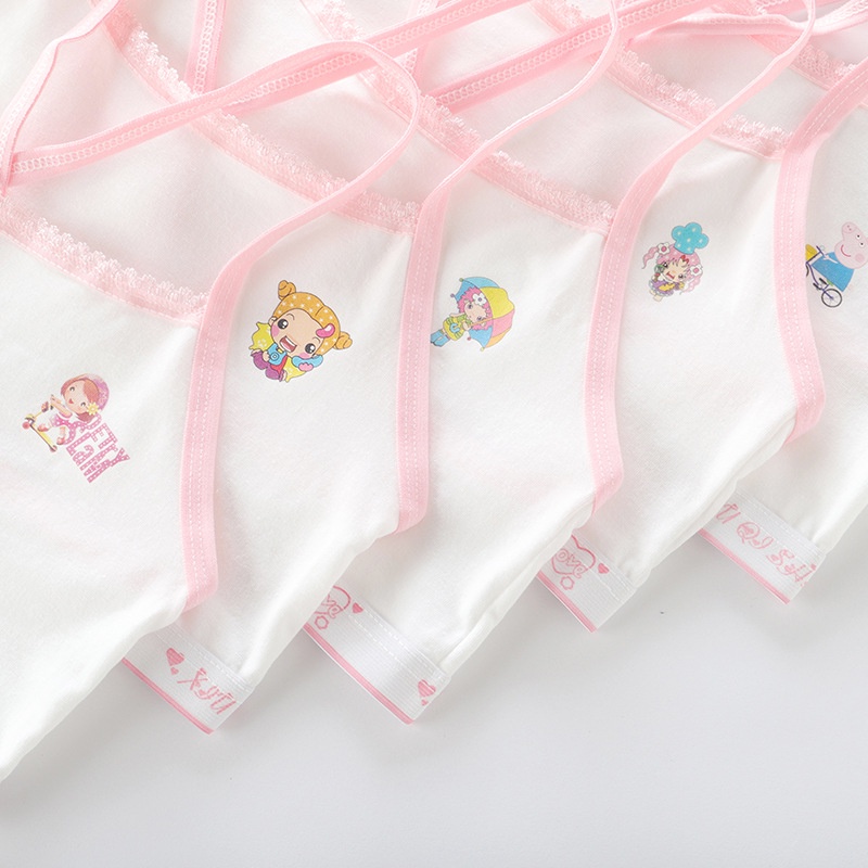 ((2 ชิ้น) ชุดชั้นในสปอร์ตบรา ผ้าฝ้ายแท้ เสริมพัฒนาการ สําหรับเด็กผู้หญิง และนักเรียน - รูปที่ 2