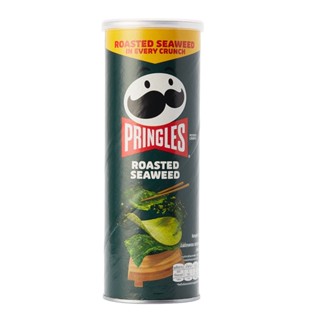 พริงเกิลส์มันฝรั่งรสสาหร่ายอบกรอบ ROASTED 97กรัม PRINGLESSEAWEED 97G