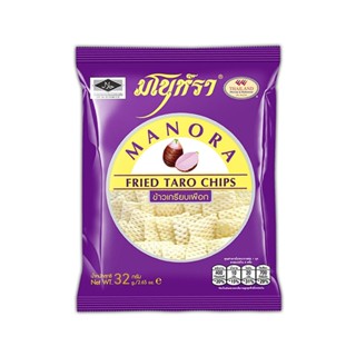 มโนราห์ข้าวเกรียบ MANORA เผือกทอด 32ก.TARO ROOT SNACK32G.