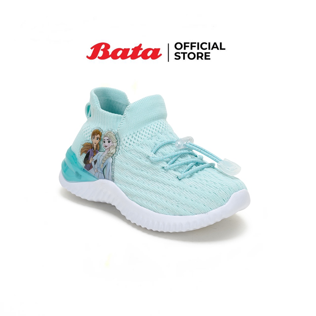 Bata Disney รองเท้าผ้าใบแบบสวมสำหรับเด็กผู้หญิง ลาย เจ้าหญิง Frozen สีฟ้า รหัส 3419952