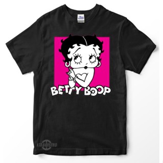 เสื้อยืด พิมพ์ลายการ์ตูนอนิเมะ BETTY BOOP 2 PINK พรีเมี่ยม