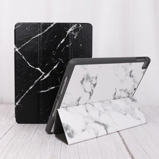 LOGFERเคสไอแพดลายหินอ่อนใส่ปากกาได้11(2021-2020)/Air4(10.9)/Air3(10.5)/Gen7/8/9(10.2)/9.7(2017-2019)/Mini2/3/4/5/6