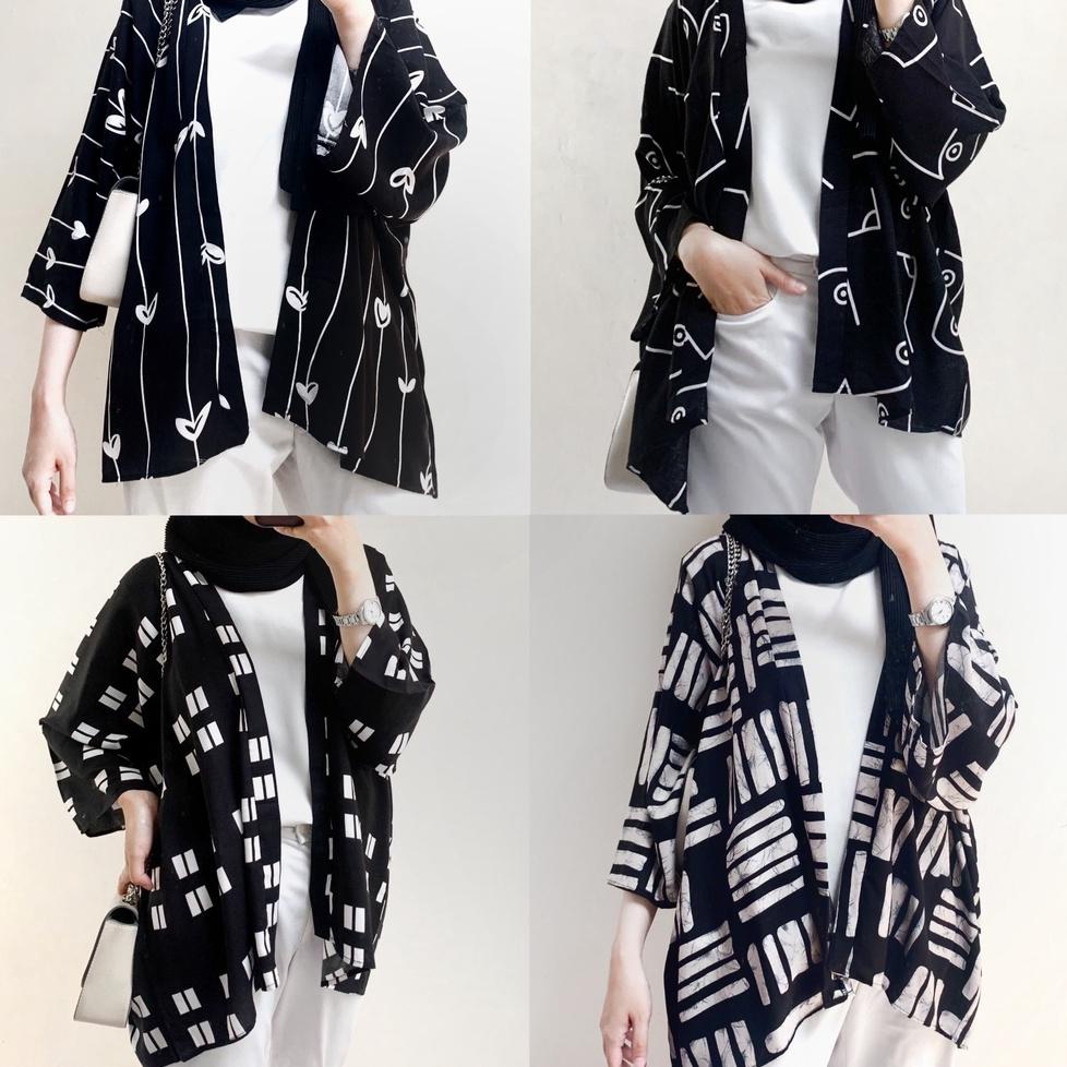 FLOWEAR Aora Kimono Outer Monochrome Series | เสื้อคาร์ดิแกนโอเวอร์ไซส์ | CARDIGAN ผู้หญิง