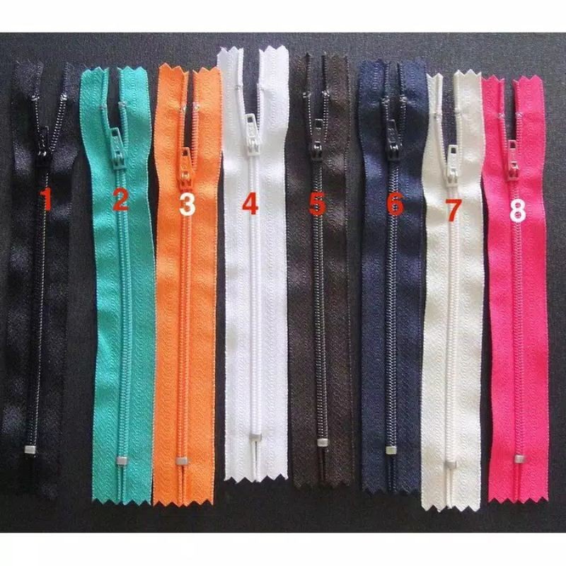 ORIGINAL YKK PANTS ZIPPER / YKK ZIPPER 17.5 CM. 7 ในสต็อก 1 DOZEN
