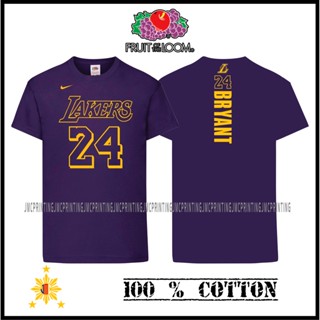 Los Angeles Lakers NBA Kobe Bryant #24 Fruit of the Loom T-Shirt 100% Cotton_02