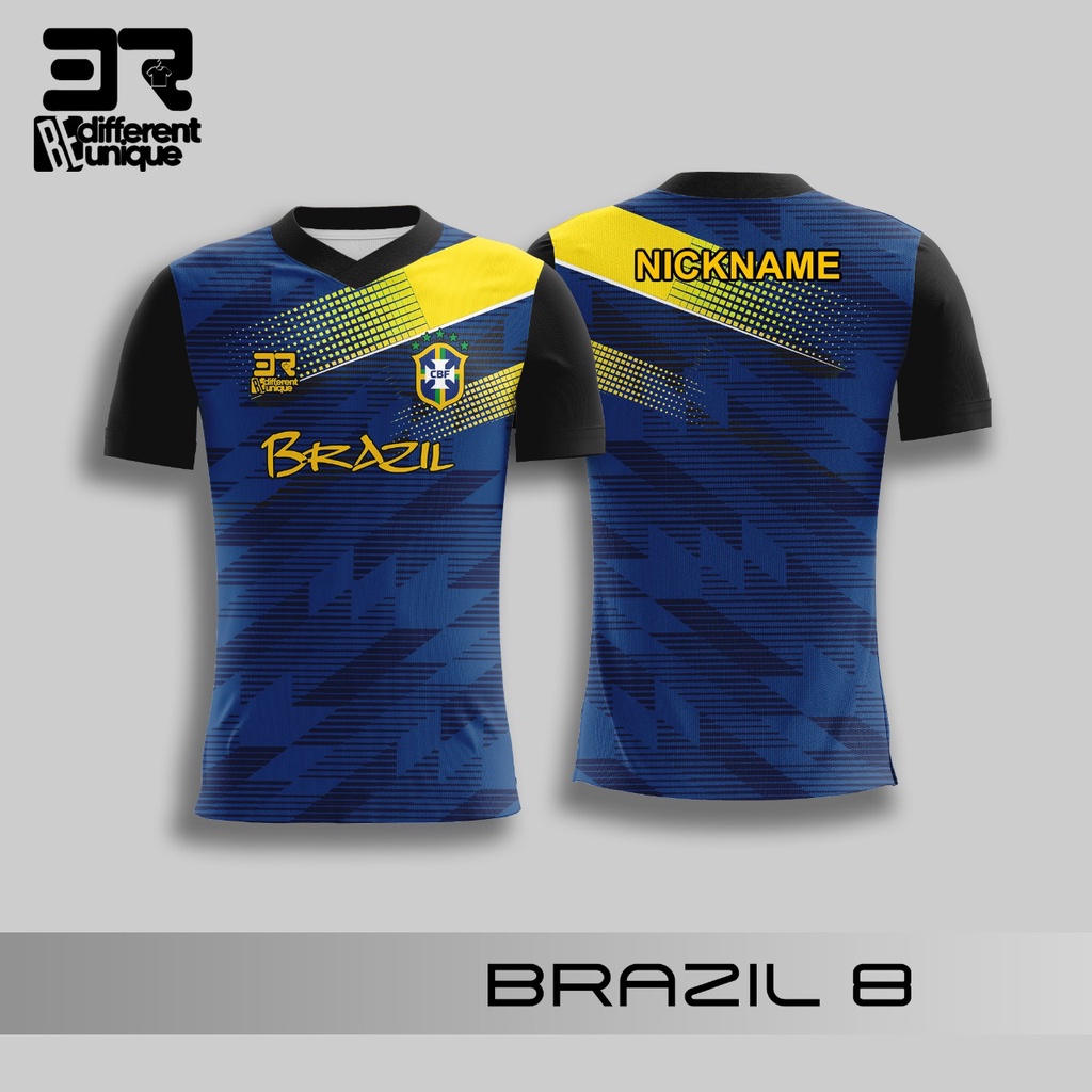 [ จัดส่งแบบขาย ] BRAZIL WORLD FOOTBALL JERSEY 8 DB - / FOOTBALL JERSEY / FOOTBALL JERSEY / FOOTBALL 