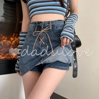 DaDulove💕 The New Korean Version of the Y2 Denim Skirt a Word Package Hip Skirt Niche High Waist WOMENS Skirt