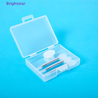 Brightstar แปรงแต่งหน้า ซิลิโคน สองหัว ป้องกันฝุ่น สําหรับทาลิปมาสก์