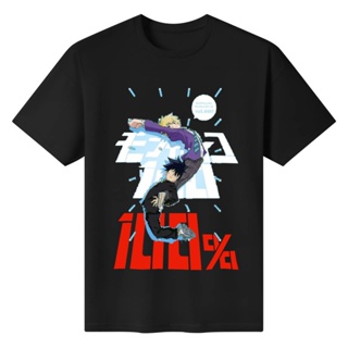 Mob Psycho 100 Manga Oversized T Shirt for Men Anime Tshirt Cotton Tops Tees Unisex_08