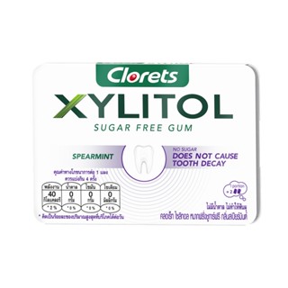 คลอเร็ท 11.2ก.CLORETS ไซลิทอล สเปียร์มินต์XYLITOL SPEARMINT 11.2G