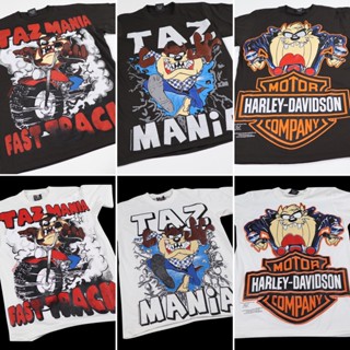 เสื้อยืดTaz-Mania เสื้อการ์ตูนLooney Tunes เสื้อวินเทจงานใหม่ [M L XL]