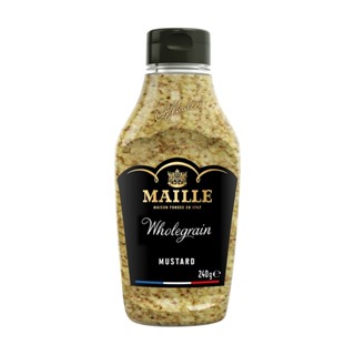 มายด์ ก.MAILLE โฮลเกรนมัสตาร์ดขวดบีบ 240SQUEEZE WHOLEGRAIN MUSTARD240G