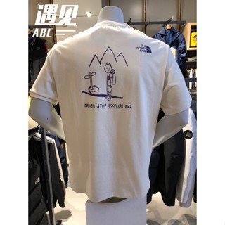 Thenorthface North Crewneck เสื้อยืดลําลอง แขนสั้น สําหรับผู้ชาย และผู้หญิง เหมาะกับการเล่นกีฬา