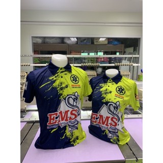 เสื้อโปโลกู้ชีพกู้ภัยพิมพ์ลาย