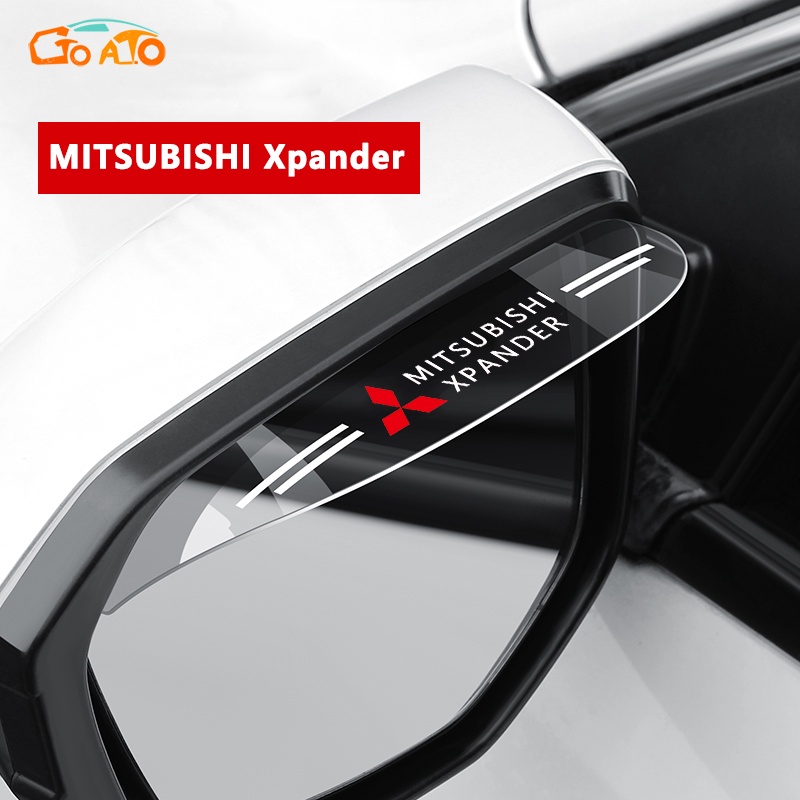 GTIOATO สำหรับ Mitsubishi Xpander กระจกมองหลังรถยนต์ ใส คิ้วกันฝนกระจกมองข้าง