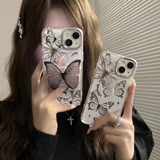 เคสโทรศัพท์มือถือแบบนิ่ม tpu ลายผีเสื้อ 3D สําหรับ iPhone 14 14promax 14pro 11 12 12PRO 12PROMAX 13 13promax 13pro