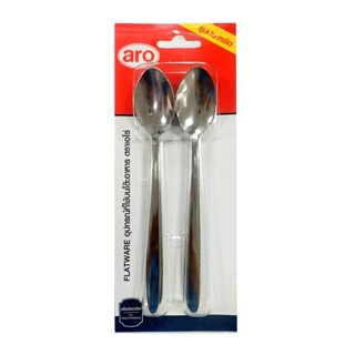 เอโร่ หนา รุ่นประหยัด ช้อนชา 1.5มม. x12 คันaroLong TeaSpoon 1.5mm. x 12