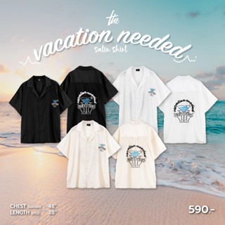 Urthe - เสื้อเชิ้ต ซาติน รุ่น VACATION NEEDED SATIN SHIRT_04