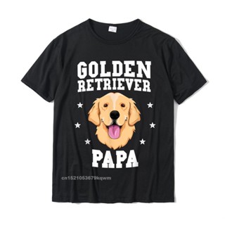 Comfortable Exlusive Round Collar High Quality Golden Retriever Papa Grandpa Dog Pet Owner T Shirt_04