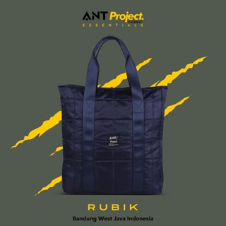 Ant PROJECT - RUBIK กระเป๋าแล็ปท็อป ทรงโท้ท ช่องใส่ของ สีกรมท่า สําหรับผู้ชาย และผู้หญิง