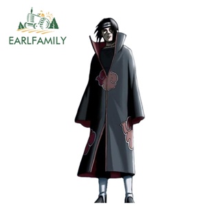 Earlfamily สติกเกอร์ไวนิล ลายการ์ตูนนารูโตะ Uchiha Itachi Laminated ขนาด 13 ซม. x 4.9 ซม. สําหรับติดตกแต่งประตูรถยนต์